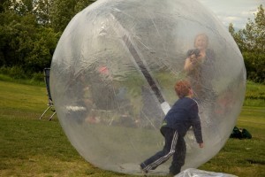 we rent hamster and zorb balls