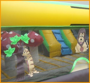 Safari bouncy house detail rental